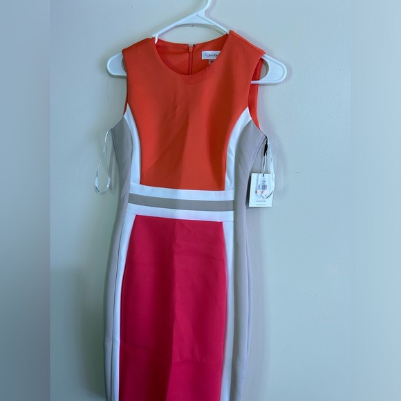 Calvin Klein Multicolor Panel Dress Please Read Description * - Picture 1 of 5